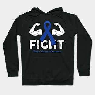 Fight Colon Cancer Awareness Warrior Ribbon Gift Hoodie